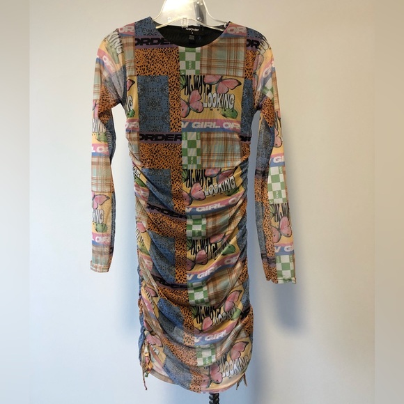 NGOrder Printed Mesh Dress - Picture 2 of 4